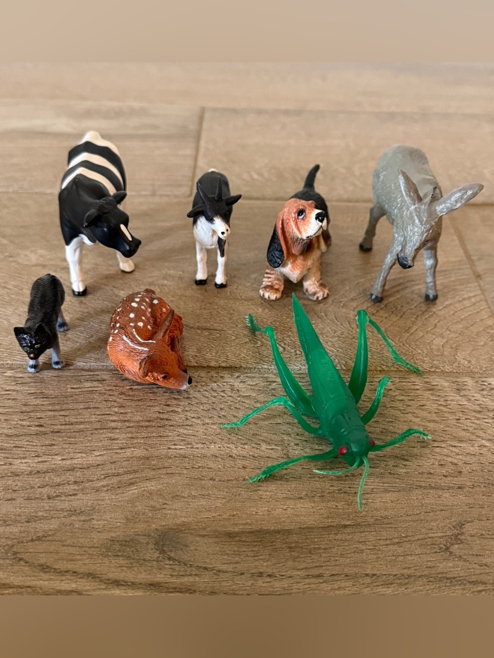 Assorted Mini Animal Toy Lot - Farm Animals, Pets And Insect